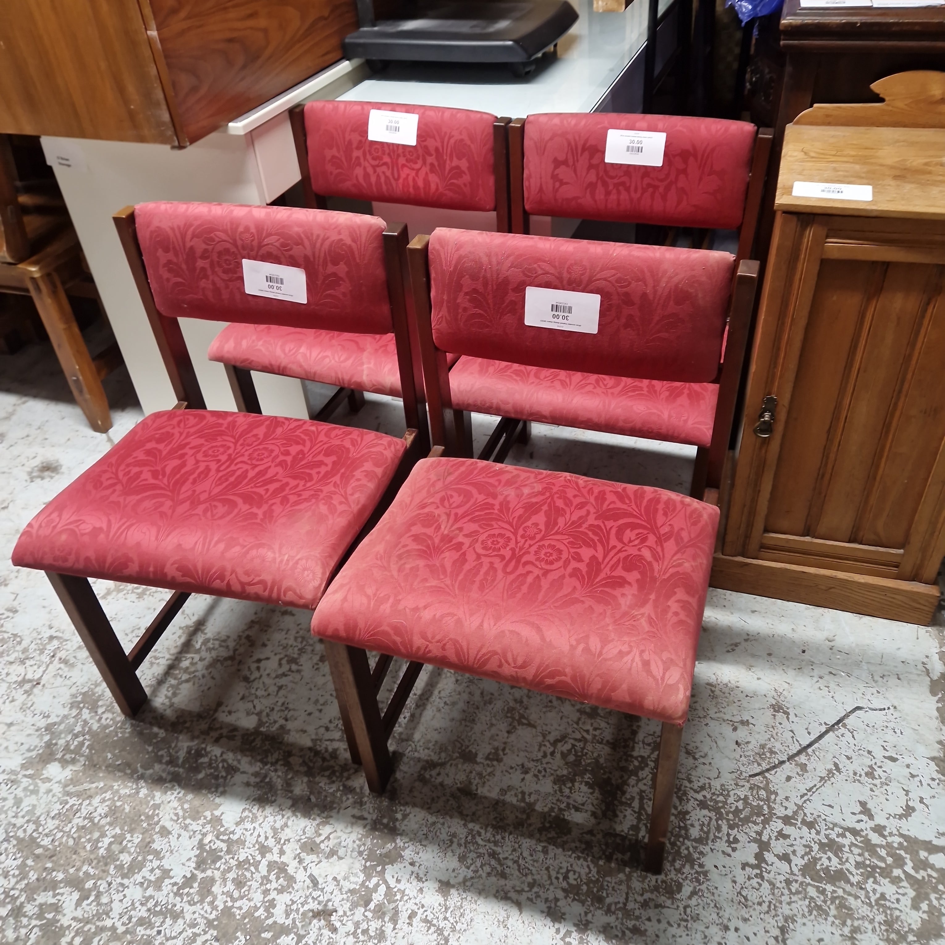 Second hand store upholstered dining chairs