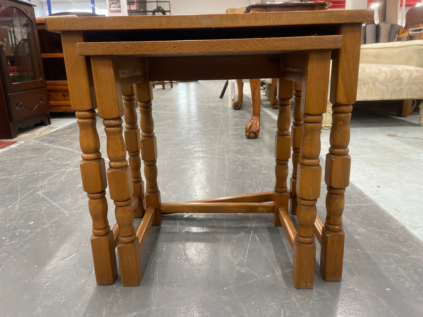 Solid Maple nest of tables 1125