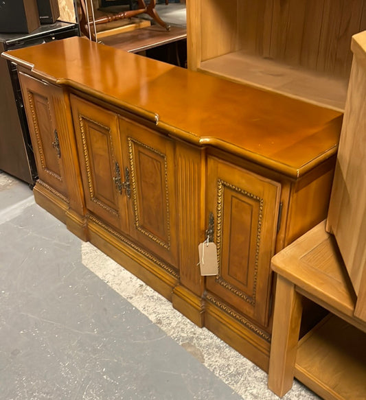 Solid wood low ornate sideboard 2224