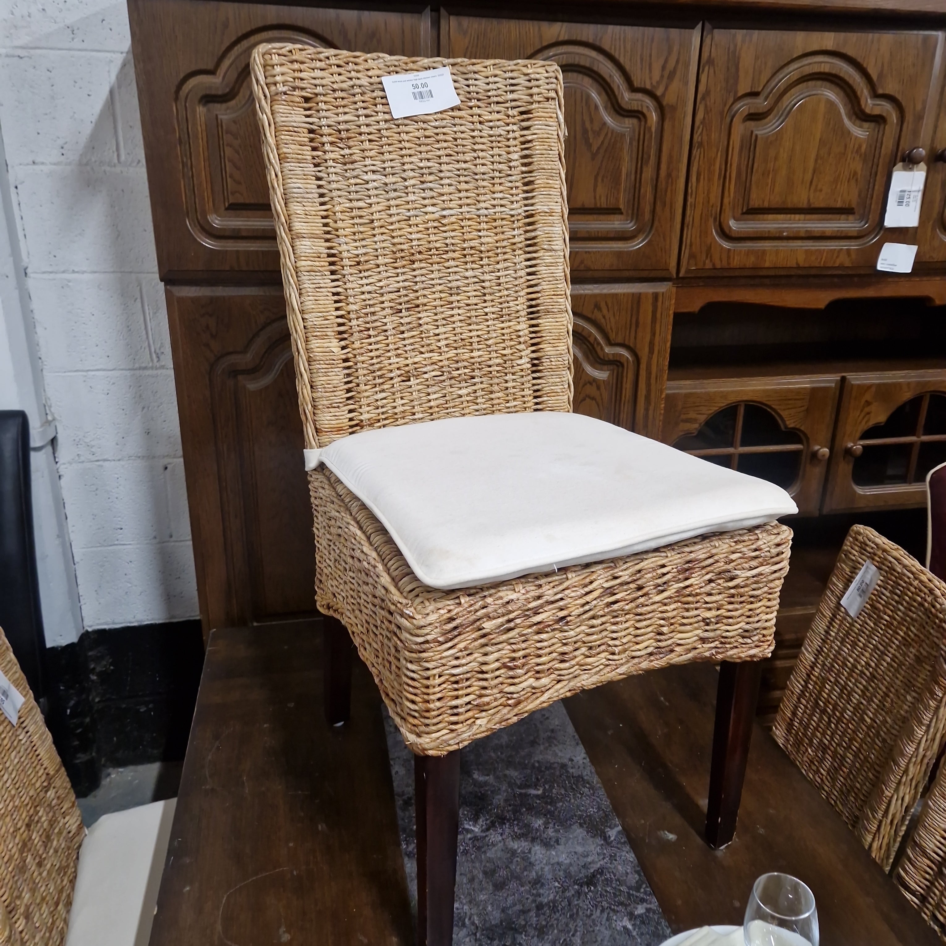 Cheap wicker deals dining chairs