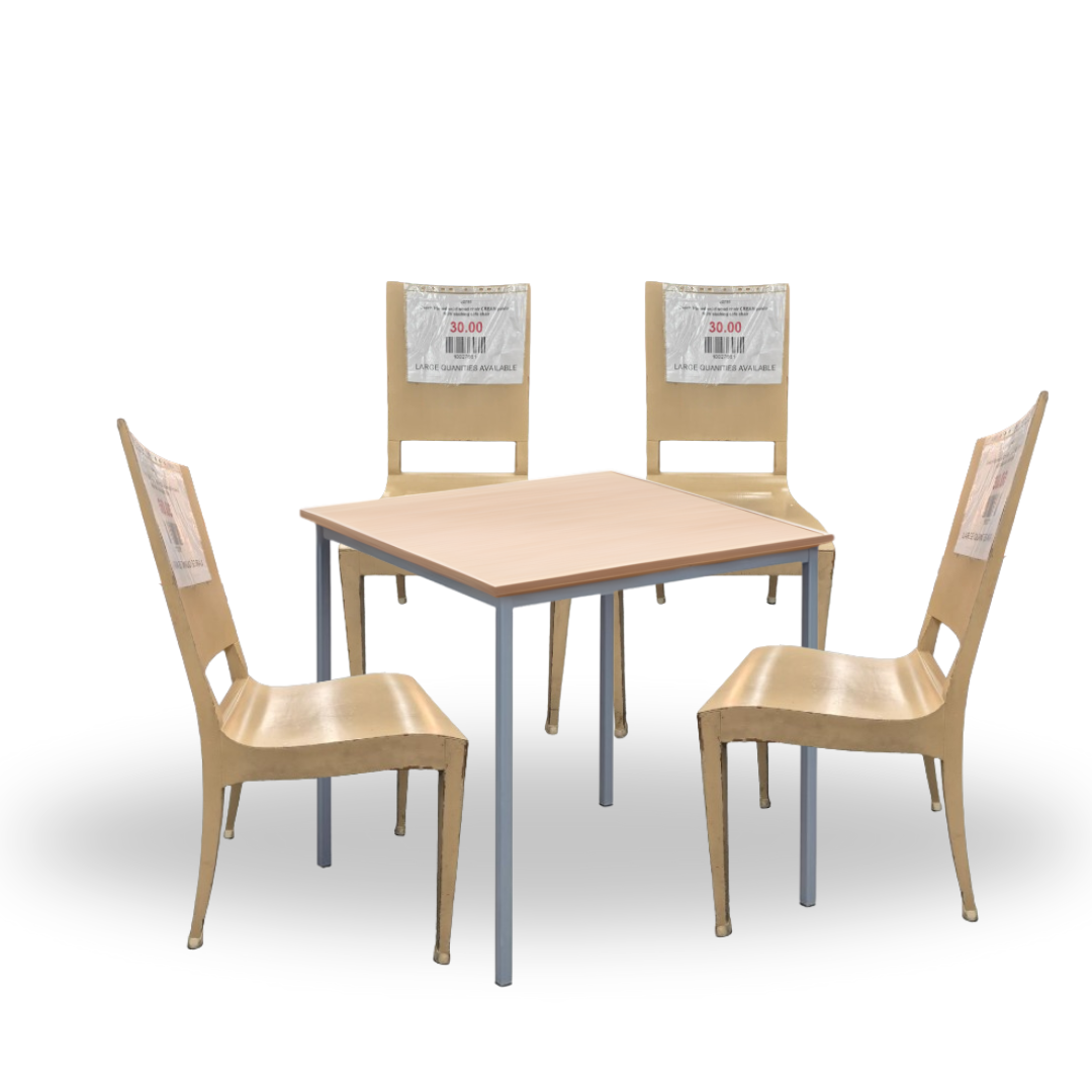 Canteen Table and Canteen Chair Bundle