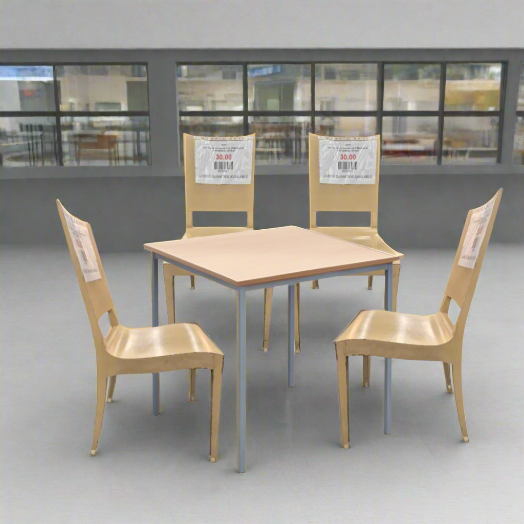 Canteen Table and Canteen Chair Bundle