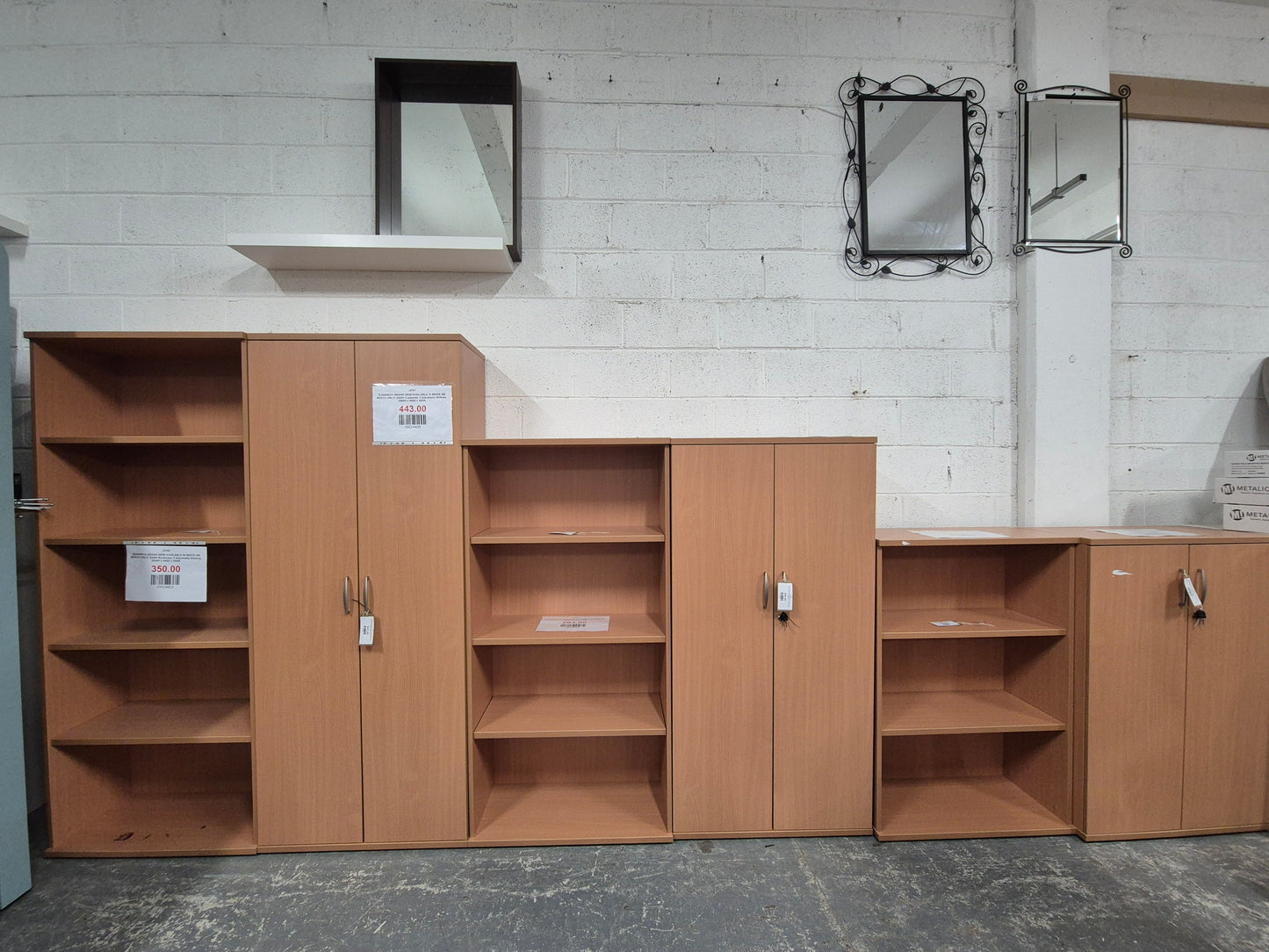 IC1600BCH
(BRAND NEW AVAILABLE IN WHITE OR BEECH ONLY) 1600H Cupboard, 4 Adjustable Shelves, 1600H x 400D x 800W