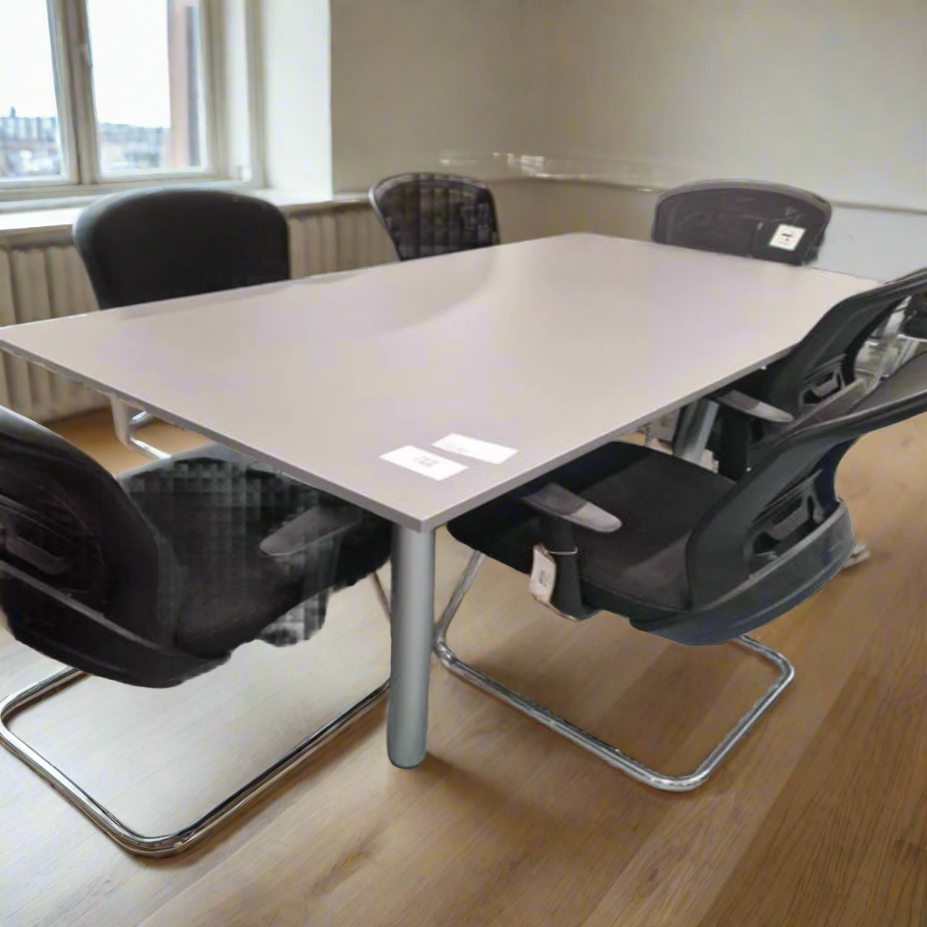 Grey 1800 x 1000 boardroom table