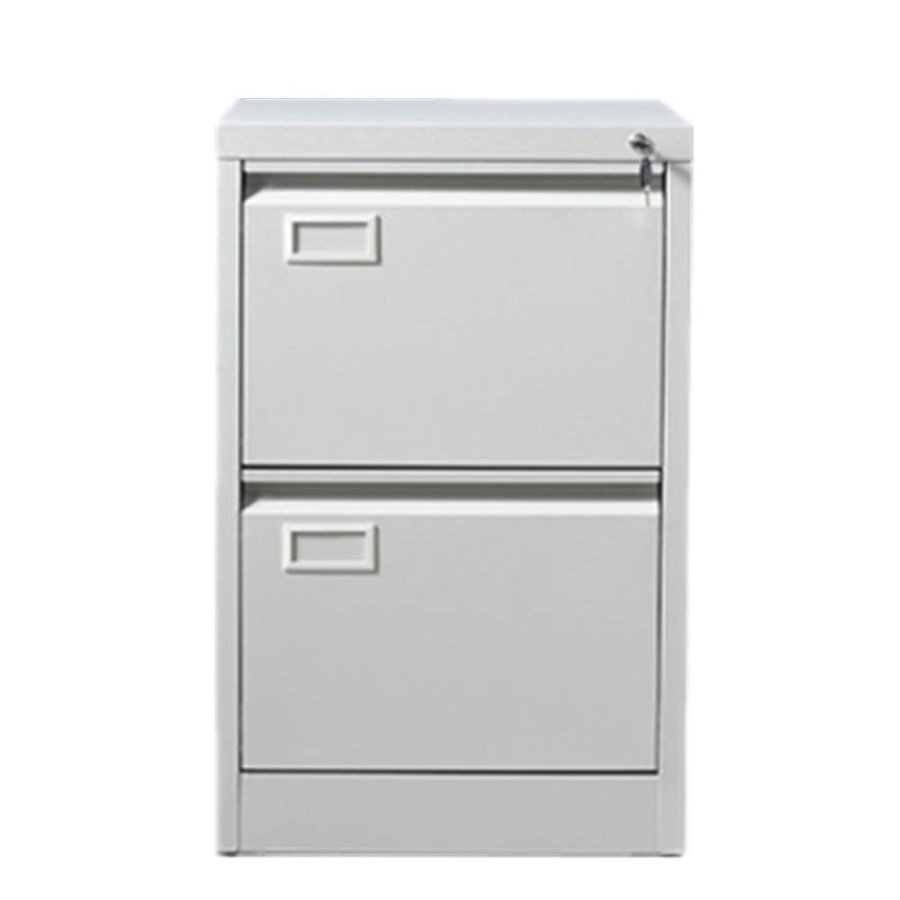 NEW 2 drawer metal filing cabinet in grey metal complete with keys 720mm high x 460mm wide x 620mm deep