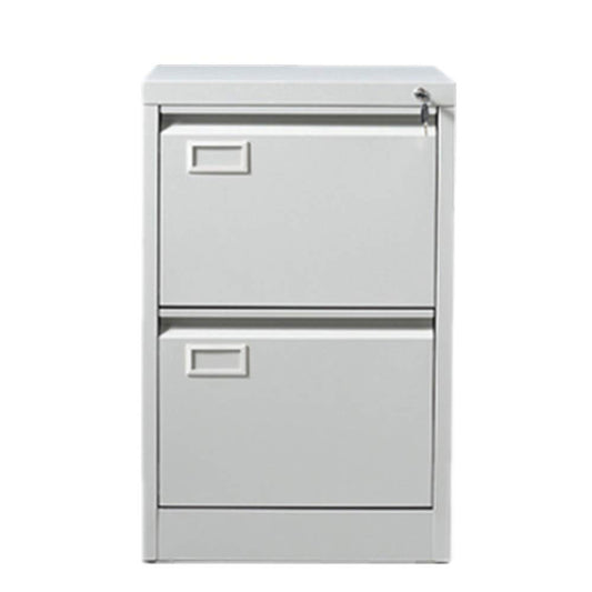 NEW 2 drawer metal filing cabinet in grey metal complete with keys 720mm high x 460mm wide x 620mm deep