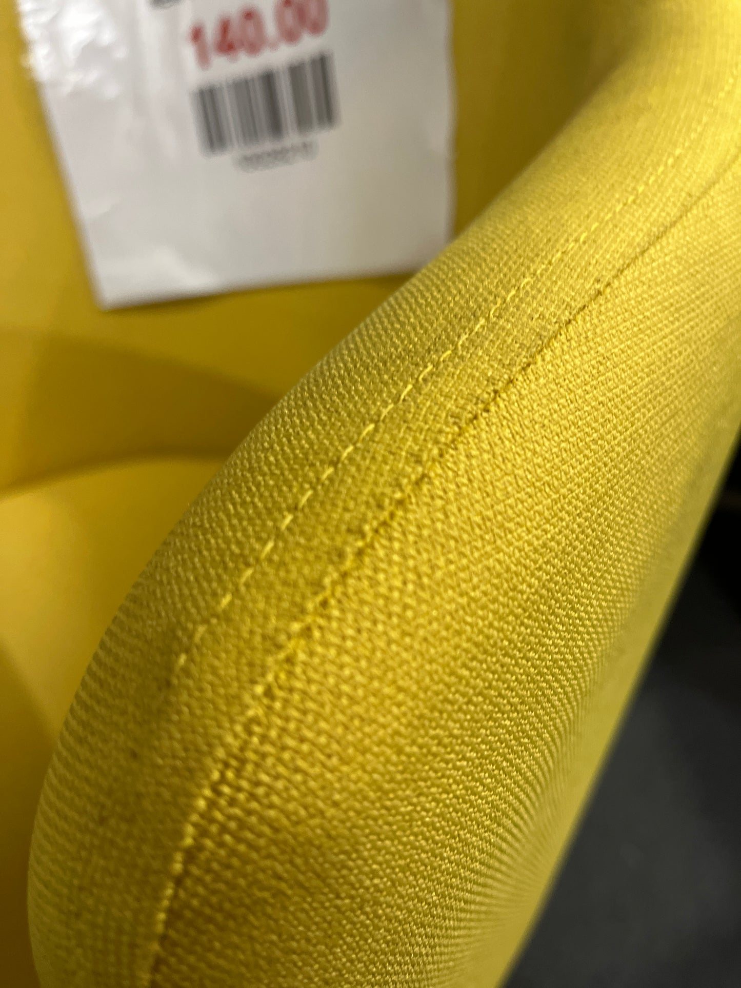 NEW Yellow Fabric tub chair