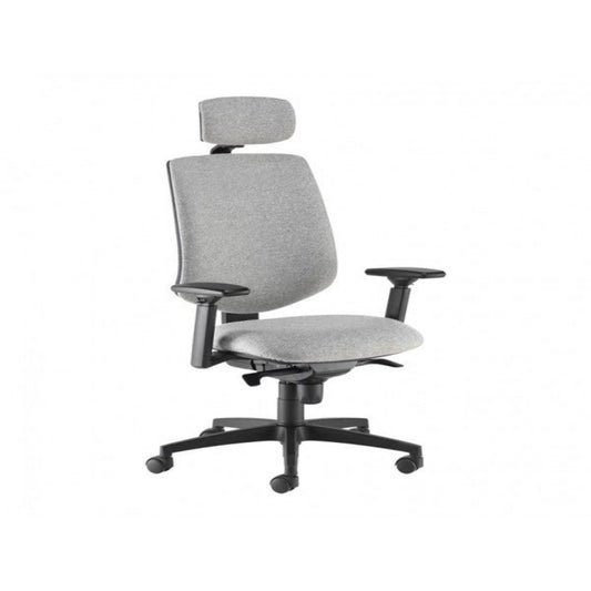 Tegan ergonomic asynchro task chair with adjustable arms - fabric