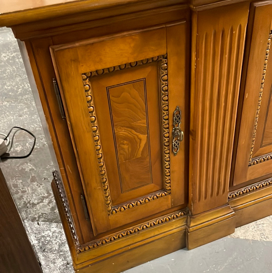 Solid wood low ornate sideboard 2224