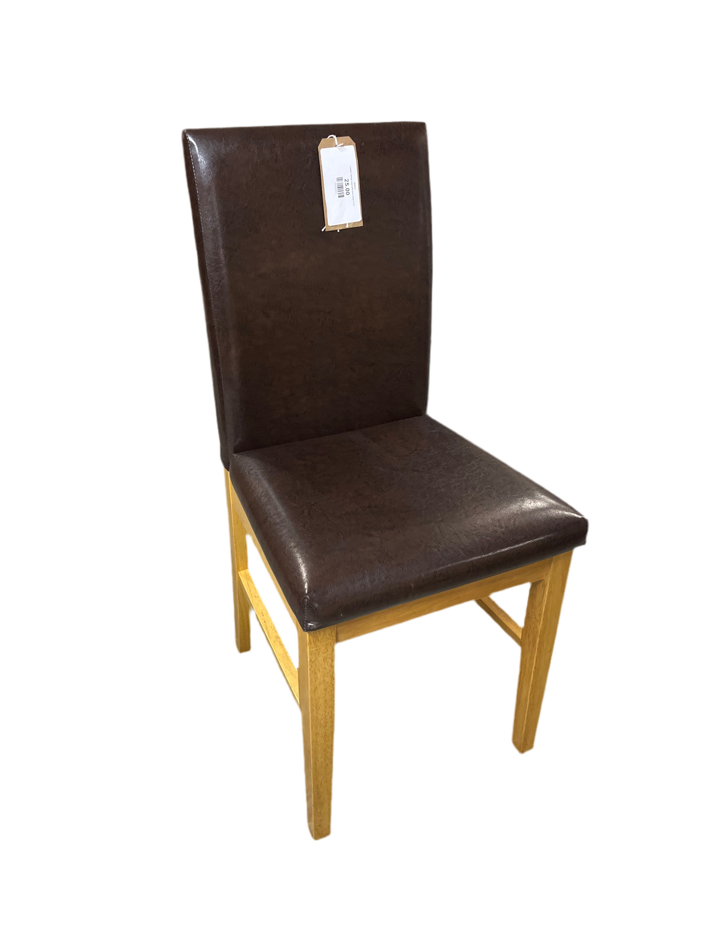 Leather dining chair with pine frame 2125