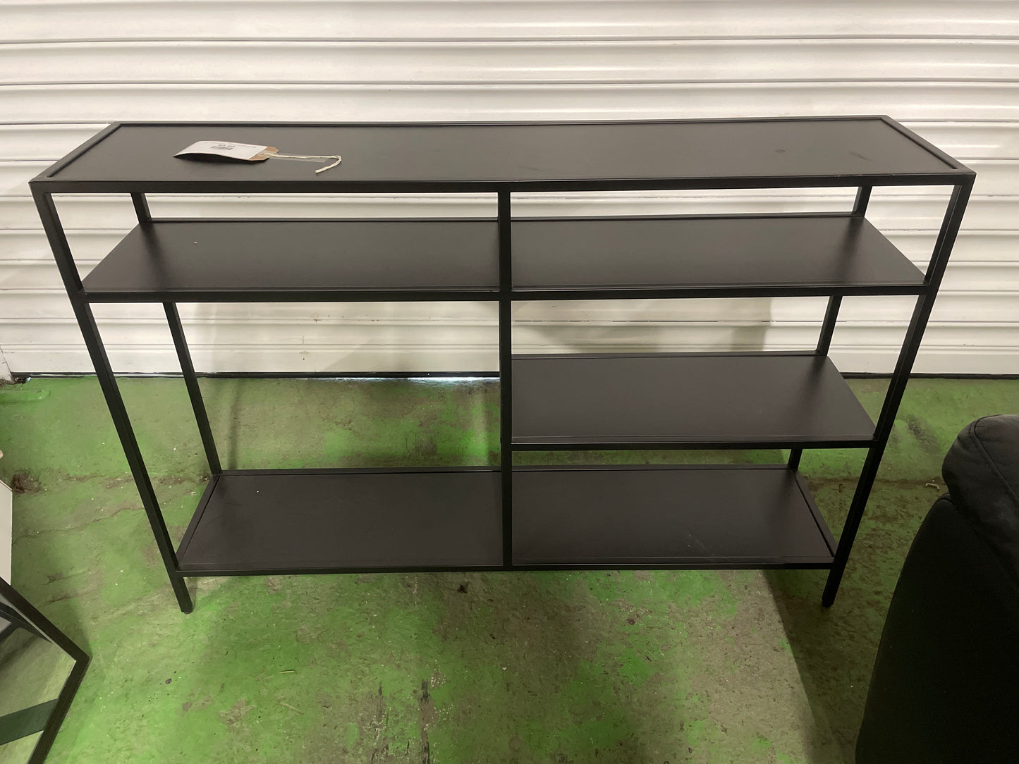 Black metal tiered 4 section sideboard storage unit  4224