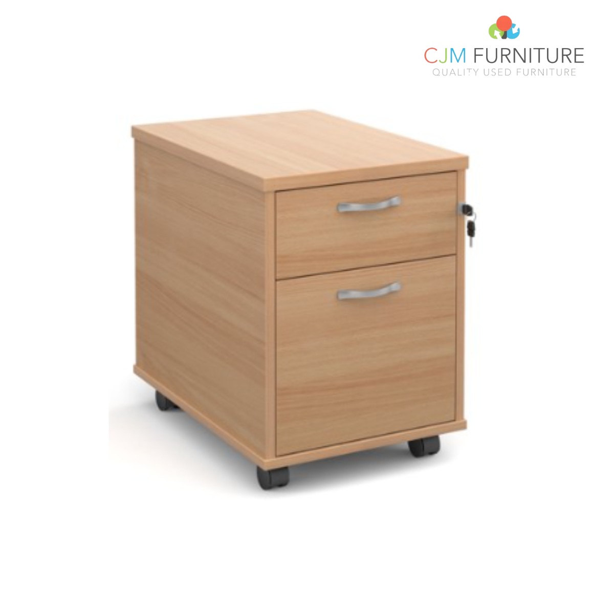 2 or 3 drawer wooden mobile pedestal