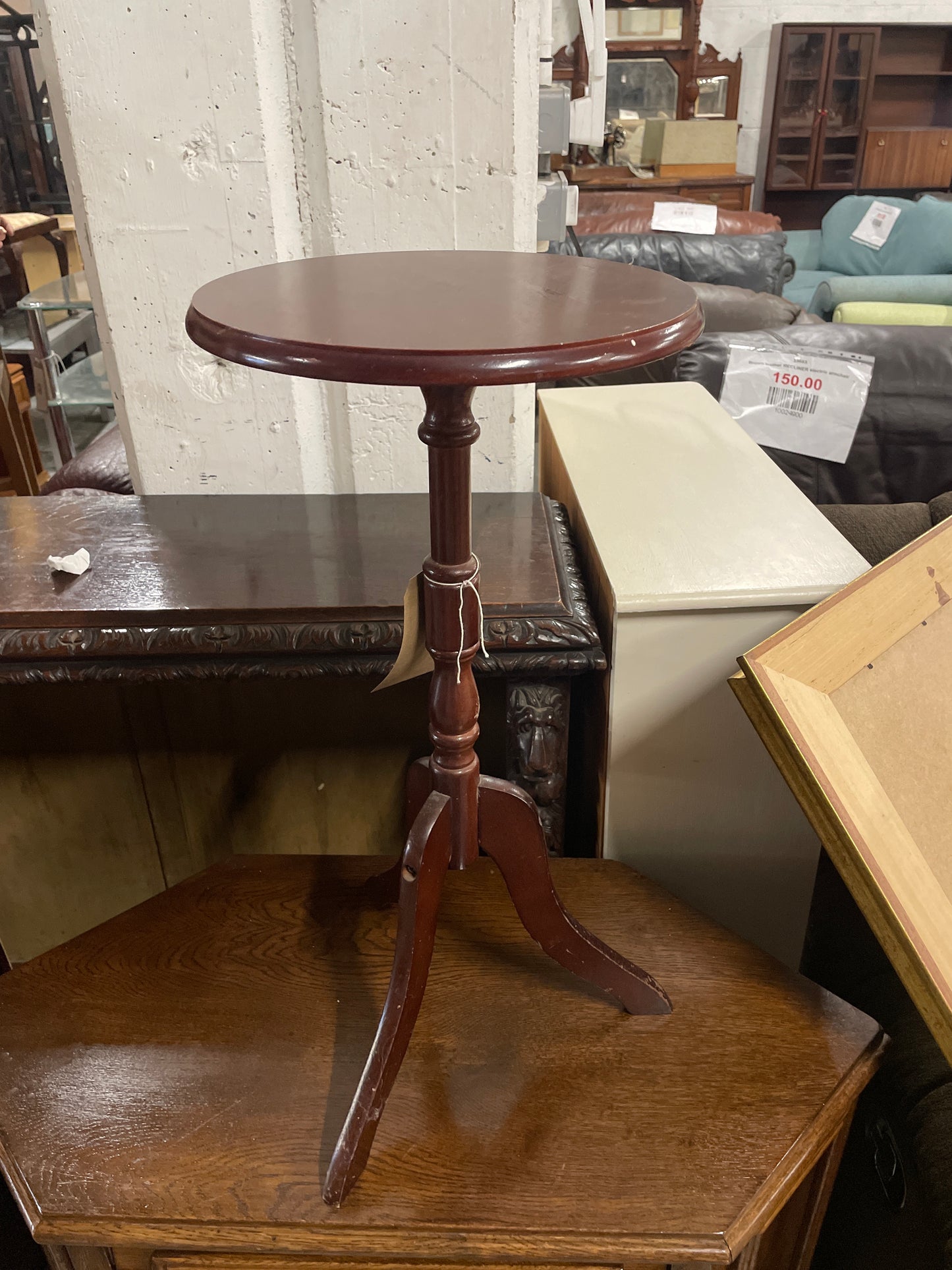 Mahogany framed lamp table  2324