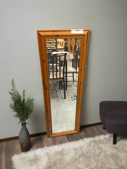 Pine framed rectangular mirror 1125