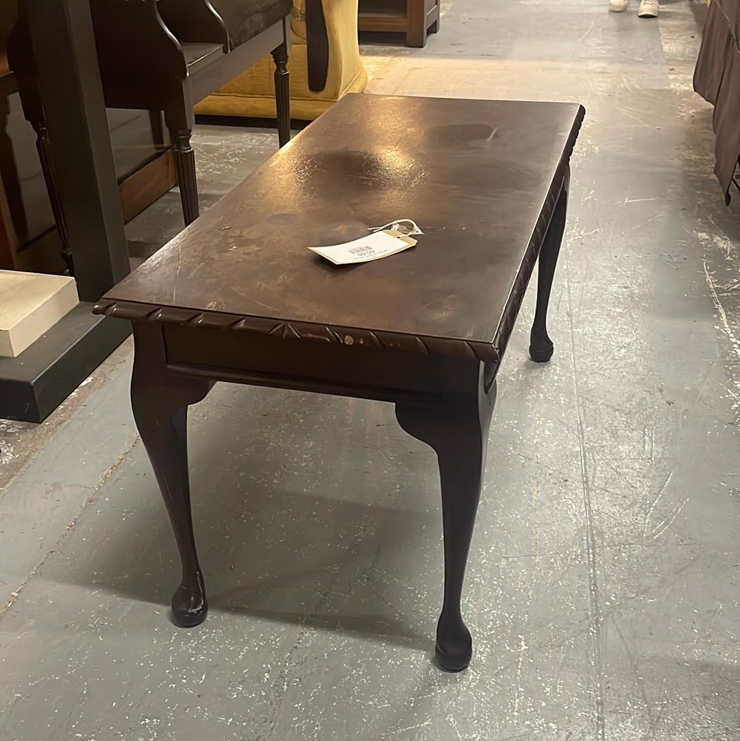 Mahogany rectangular coffee table