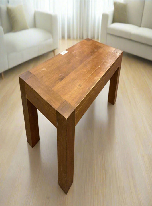 Low solid Dark wood stained coffee table