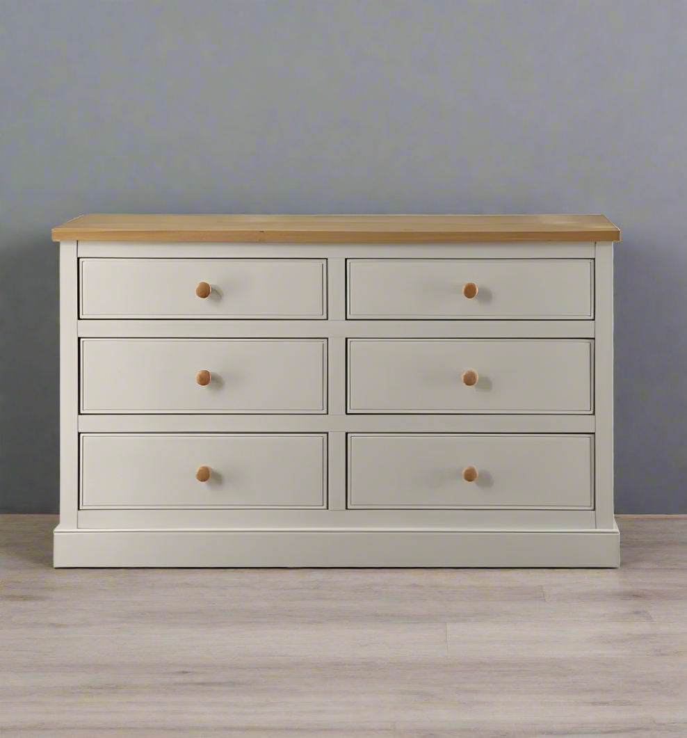 NEW Victoria 3+3 Chest of Drawers Grey- Extra €50 for assembled