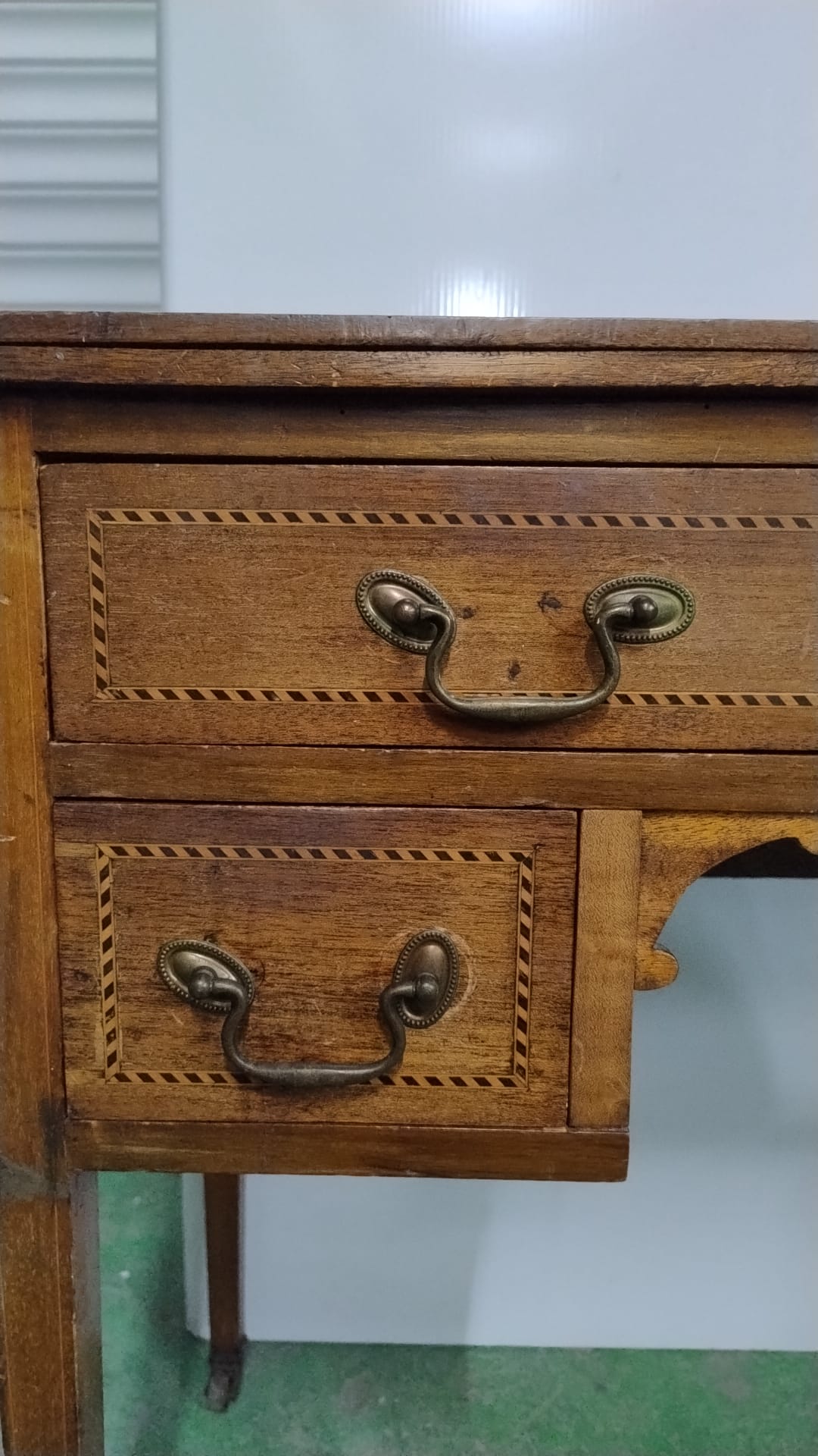 Wooden sideboard 1+2 drawer ornate handles 3124