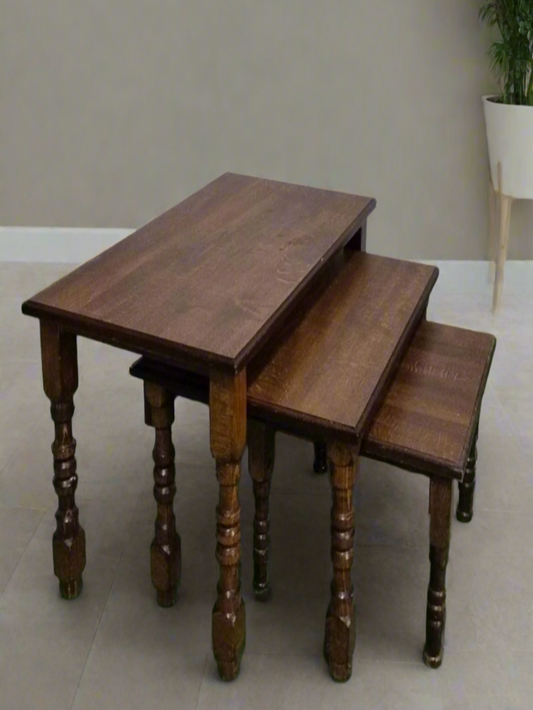 Mahogany nest of tables 3124