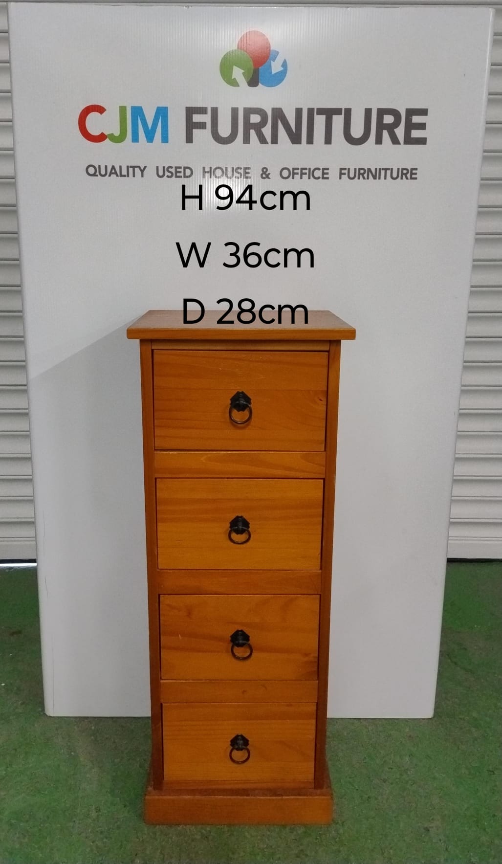 Pine 4 drawer Tall Boy 3124