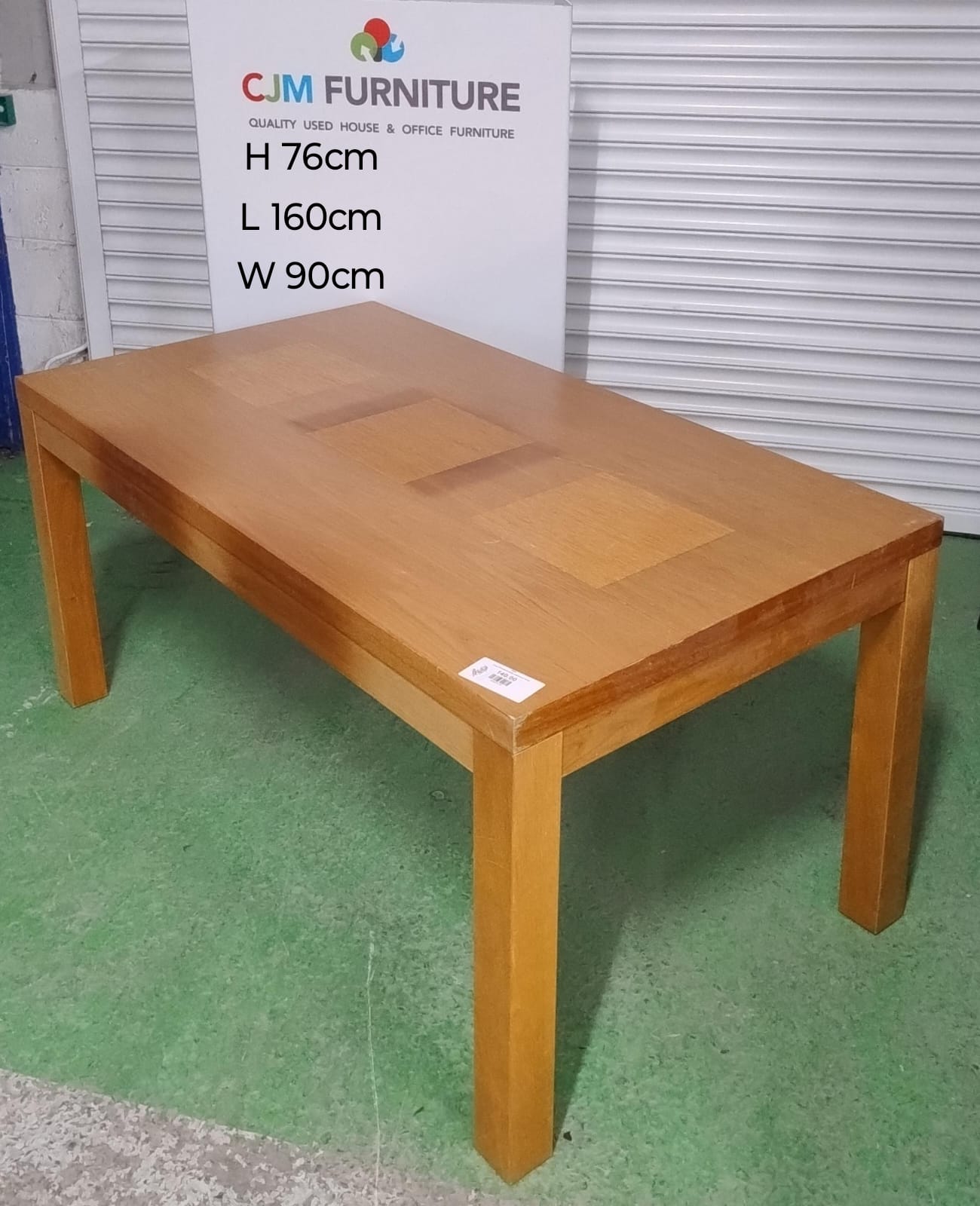 Large 5ft4 kitchen table, solid wood frame