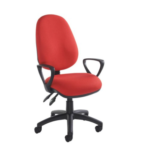 Vantage 100 2 lever PCB operators chair with fixed loop arms