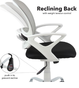 NEW Tyler mesh back operator chair with white frame