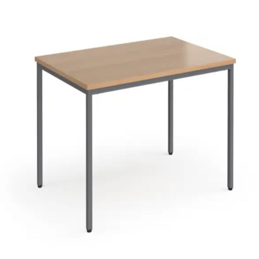 Rectangular Canteen table with silver or graphite frame 1200mm x 800mm - Various finishes