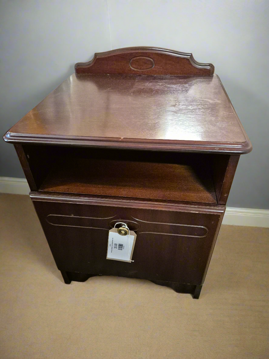 Rosemore mahogany 1 door bedside locker 3124