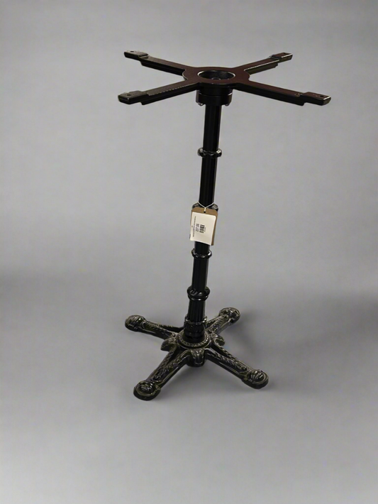 BRAND NEW Tall ORNATE black metal pyramid table base