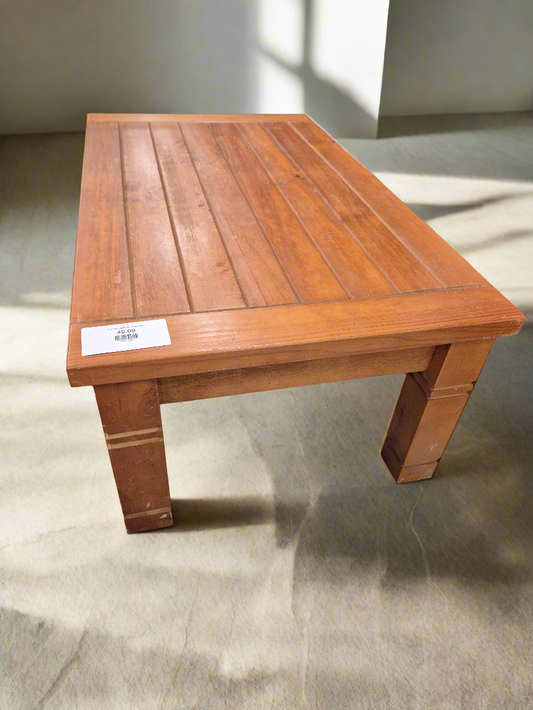 Pine coffee table with drawer 4124