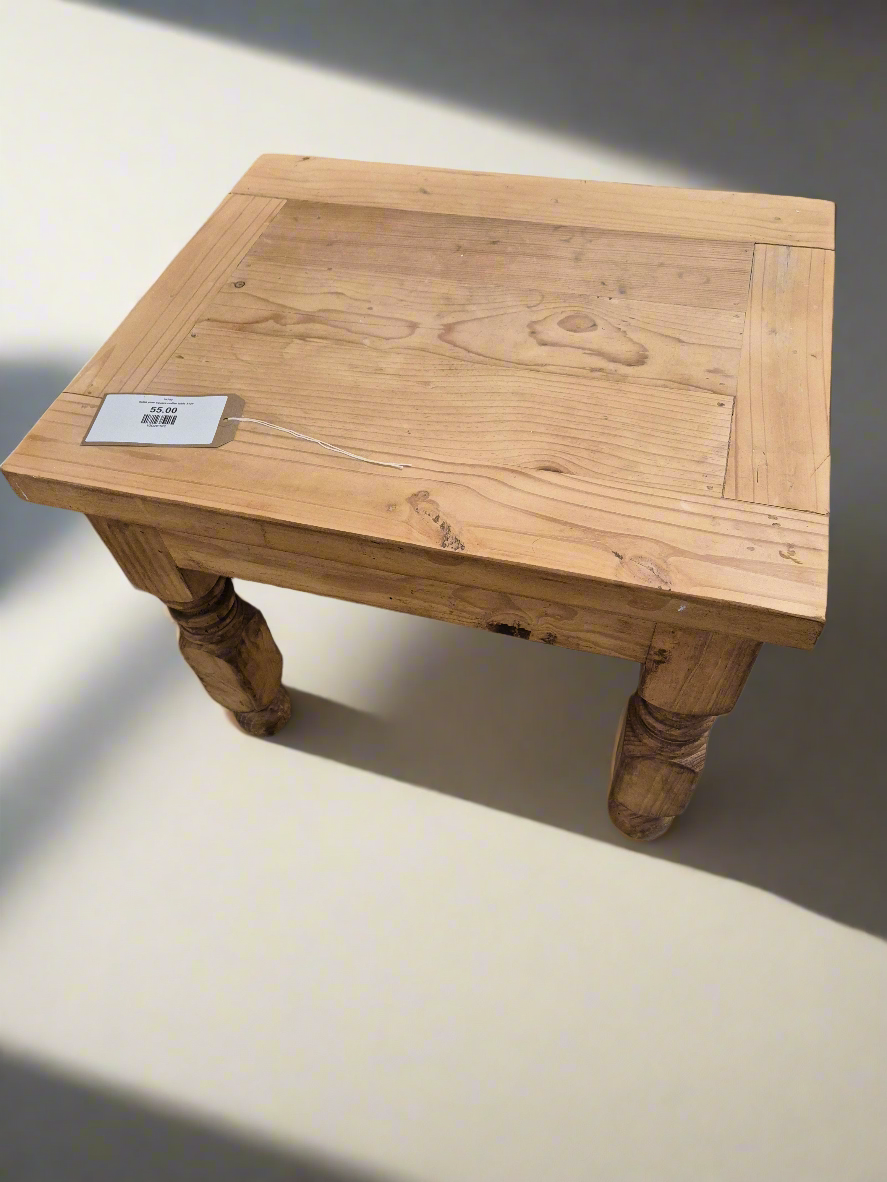 Solid pine square coffee table 3124