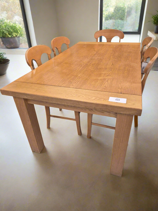 Solid Oak rectangular Kitchen Table 3124