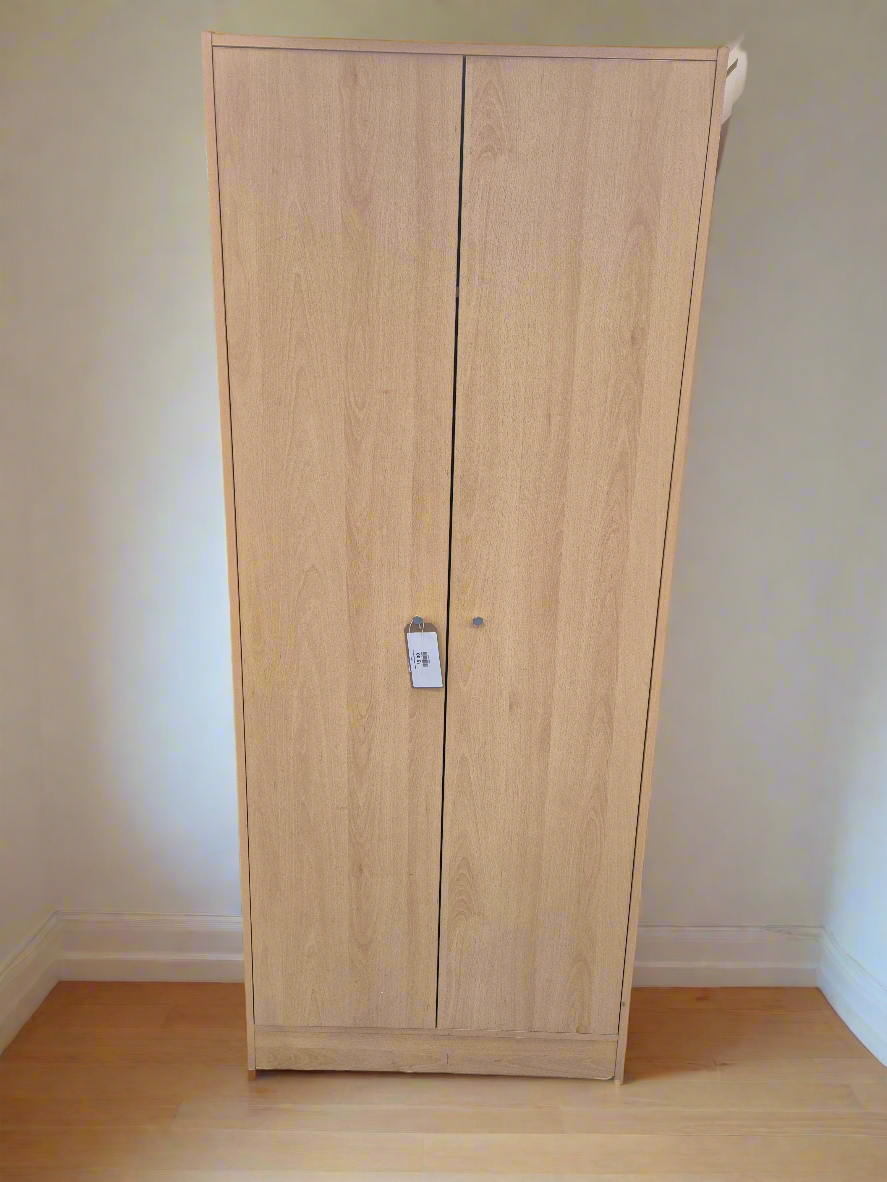 beech 2 door wardrobe 4224