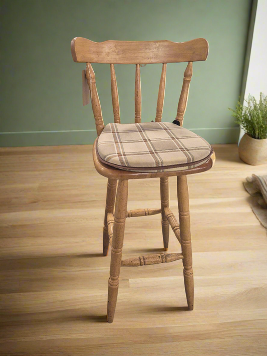 Solid Pine kitchen bar high stool  1125