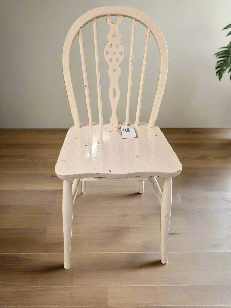 White painted framed dining chair 4224