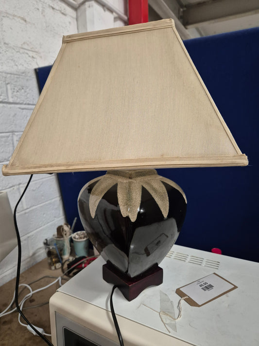 Small pottery lamp with shade 2324