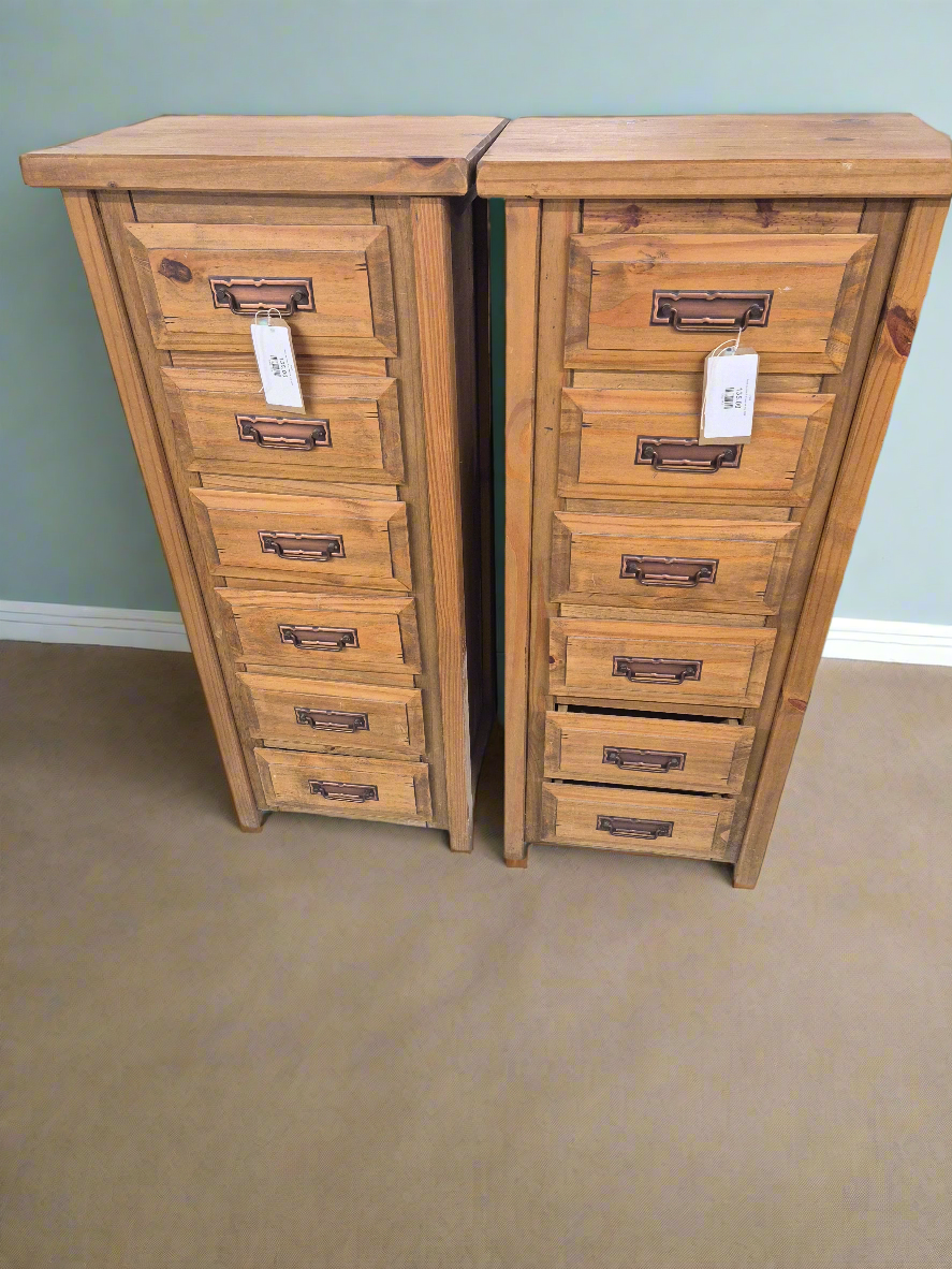 Solid mexican 5 drawer tall boy 4224