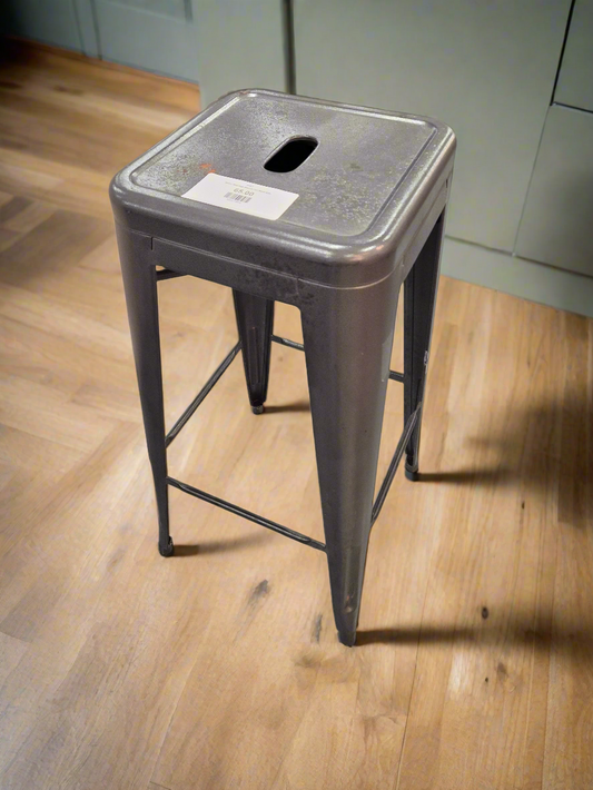 Bistro Steel High Stool in Gun Metal 4224