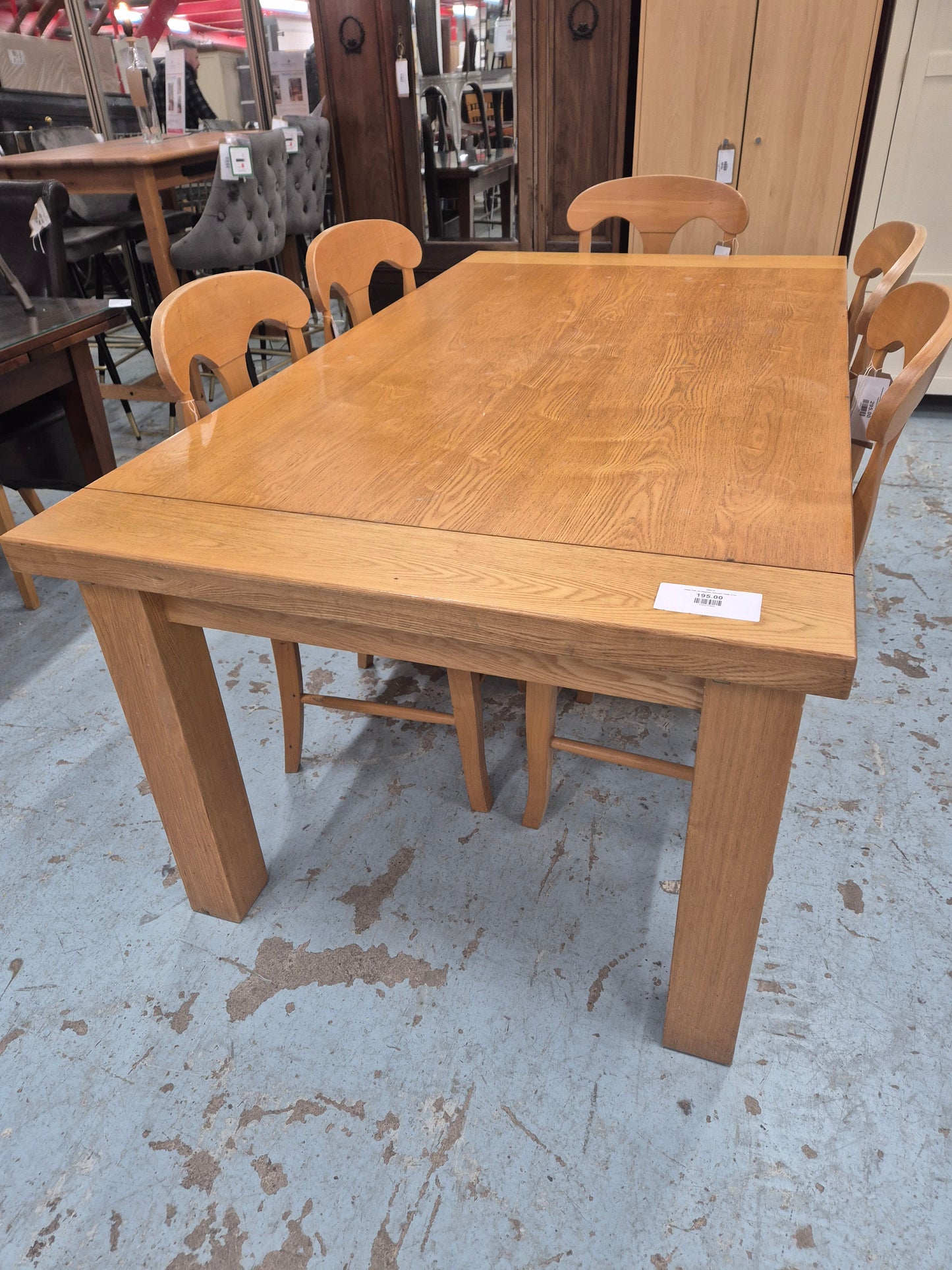 Solid Oak rectangular Kitchen Table 3124