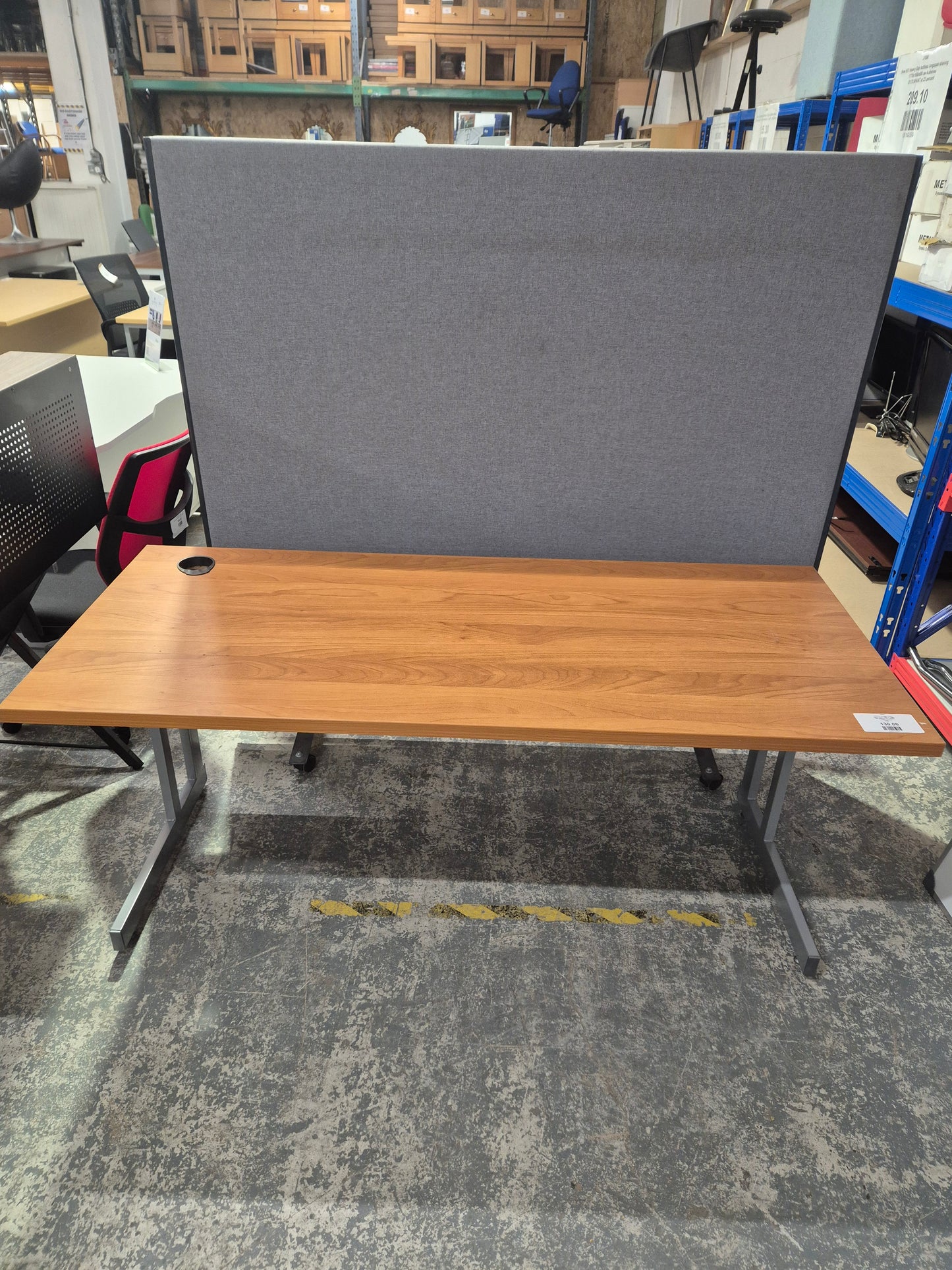 Cherry straight desks
Sizes from 1200 to 1800L
See Website for details 
Cantilever legs 
700D