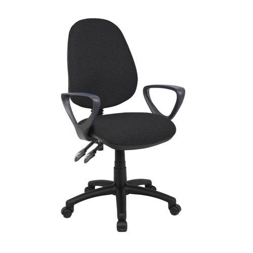 Vantage 100 2 lever PCB operators chair with fixed loop arms